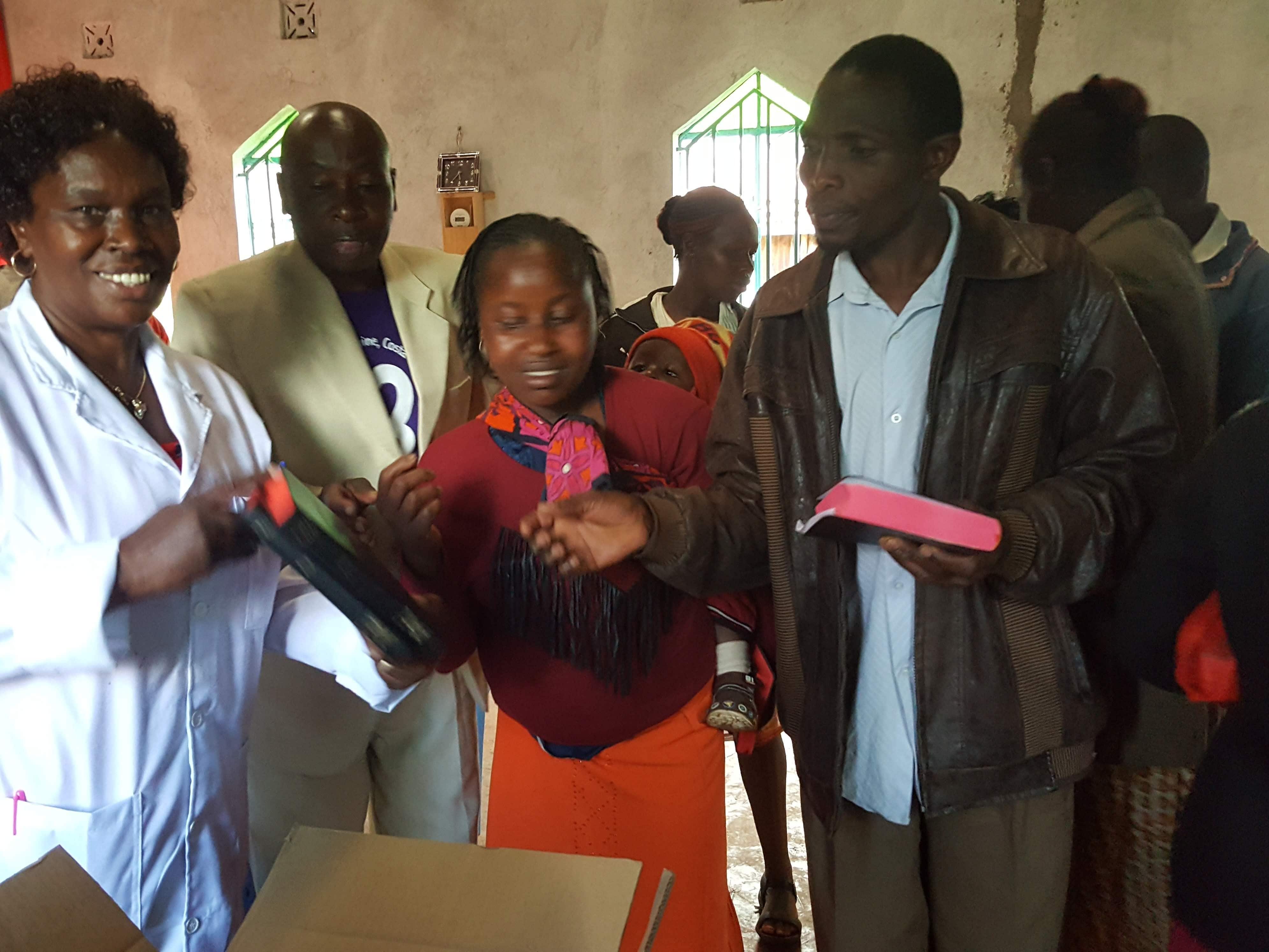 Couple Receiving Supplies